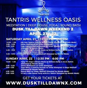 Dusk Till Dawn Coachella Weekend Two Wellness Oasis Activities