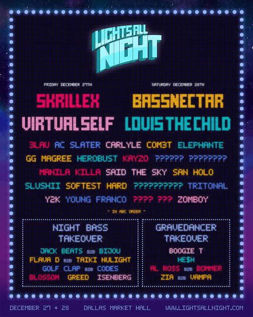 Lights All Night Lineup 2019